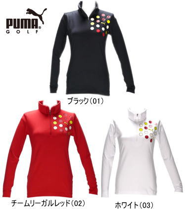 【レディース】プーマゴルフ　ゴルフ　L／Sジップアップシャツ（長袖）900876［3color］［PUMA　GOLF］