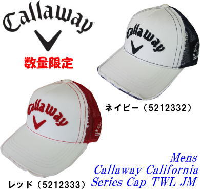 Callaway California Series Cap TWL JM（ゴルフキャップ）［キャロウェイ カリフォルニアシリーズ］