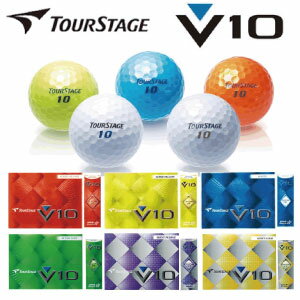 ブリヂストン ツアーステージ　ゴルフボール　V10　1ダース[BRIDGESTONE TOUR STAGE V10 NEW][asu]