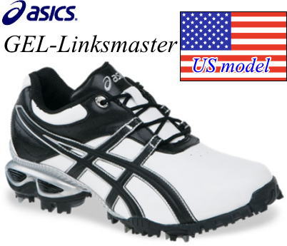 【US仕様】アシックス　GEL-Linksmaster　ゴルフシューズ　P032Y　ホワイト／ブラック／シルバー(0193)［asics　ゲルリンクスマスター］