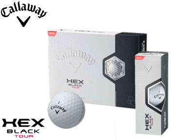 【日本仕様】キャロウェイ　HEX BLACK TOUR　ゴルフボール1ダース（12球入）［ヘックスブラックツアー　Callaway］【■C■】【2012年モデル】