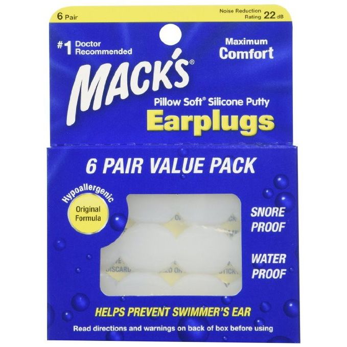 Mack's|PillowSoft シリコン耳栓 6ペア