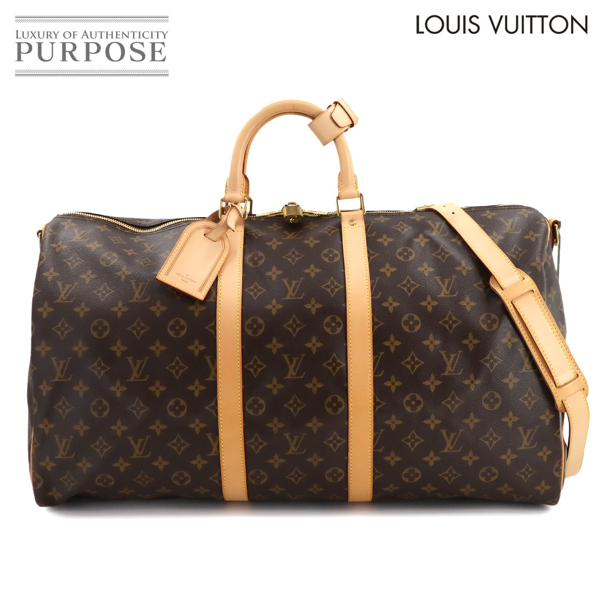 【新品同様】 ルイ ヴィトン LOUIS VUITTON モノグラム キーポル バンドリエール 55 2way ボストン ショルダー バッグ M41414 Keepall Bandouliere 55 【中古】