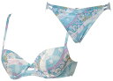更紗プリントFカップ【インナー】【ランジェリー】【下着】【ブラ&ショーツ】【ブラジャー】【ショーツ】【セット】【Fカップ】【大きいサイズ】