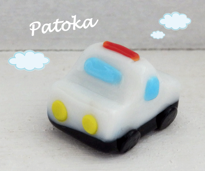 ガラス細工 パトカー...:putit-mimore:10000056