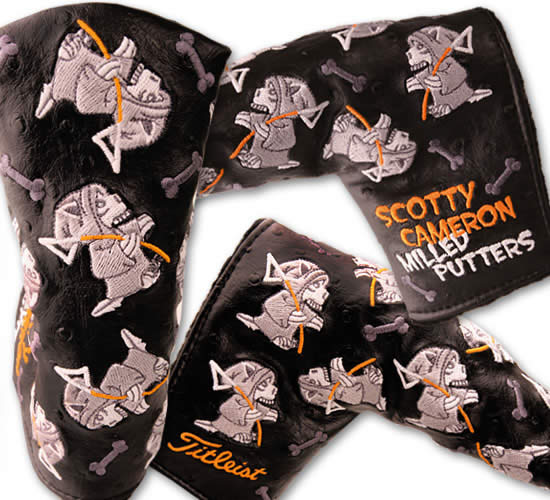 ★スコッティーキャメロン　SCOTTY CAMERON　2009 HALLOWEEN SKALEDOG HEADCOVER BLACK 96220