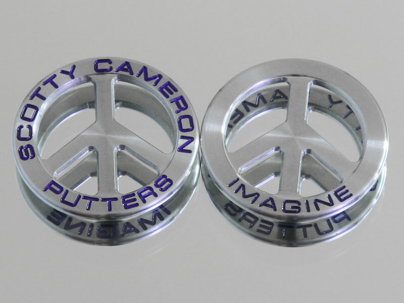 ★スコッティーキャメロン　SCOTTY CAMERON　2011 CAMERON COIN PEACE SIGN IMAGINE BALL MARKER PURPLE