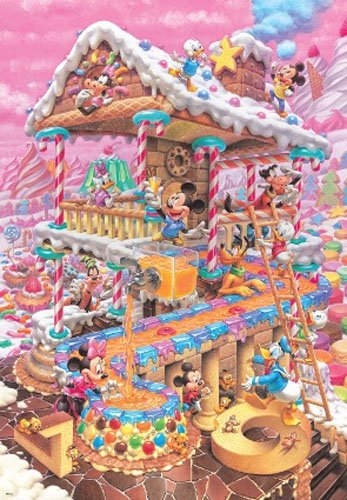 ディズニー ミッキーマウス 1000ピース ジグソーパズル おかしなおかしの家 (51x73.5cm...:puzzle:10008708