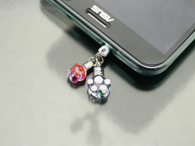 親子のにくきゅうスマホピアス【肉球】