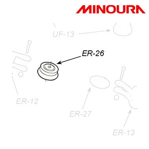 《即納》【土日祝もあす楽】MINOURA（ミノウラ） ER-26 ドライブローラー単体 RDA2429用[トレーナー（ローラー台）]