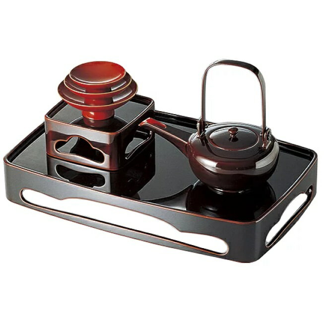 越前漆器・越前塗 雅乃 無地 旭形屠蘇器 (溜)