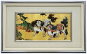 伝統工芸 七宝焼 額 唐獅子図 102-01 【原画:狩野 永徳】
