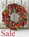 【SALE】クリスマスリース自然素材のクリスマス・リースが4種類!!どのクリスマスリースも可愛いです♪