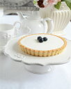 クラウンセラミック ケーキスタンド 1247【H】【ケーキプレート ケーキディッシュ コンポート 陶器洋食器 白い食器 パーティー お誕生日会】