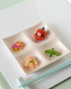 【Super Sale 50】kowake ミニ 4つ仕切り皿 ピンク b64018225【深山/miyama/ミヤマ/和食器/磁器食器/おしゃれ/和モダン/kowake/コワケ/こわけ/ピンク/仕切り皿/薬味/前菜/桜】