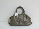 【優勝記念セール】 Coach コーチ バック 2WAY 肩掛け アシュレイ レザー サッチェル F15445 ブロンズ【新品】COACH ASHLEY Leather SATCHEL (Style #F15445) B4/Steel