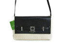 【スペシャル】 kate spade ケイトスペード かご ショルダーバッグ ローラ ヒューストン ストリート ストロー ブラック/ナチュラル【新品】kate spade バック Loula (WKRU3179) Houston Street Straw palenatral