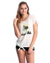 【アウトレット価格 / ROXY ロキシー】 レディース DANSING ラッシュガード 半袖ラッシュT RLY162013 NAT