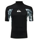 クイックシルバー (QUIKSILVER) メンズ / UPF50 半袖 プルオーバー切り替えラッシュガード【QLY181005 BLK】
