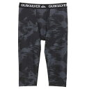 クイックシルバー QUIKSILVER UPF50+ クロップド レギンス MAPOOL CROPPED ALLOVER Underwear 【QUD191303 BLK2】