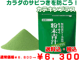 【島根・九州産】●ポイント10倍♪レビューでおまけつき♪【送料無料】初回特典付き♪キューサイ青汁カテキンプラス　キューサイ粉末ケール100%青汁1袋420g　60杯分野菜不足はキューサイ青汁キューサイポイント：6p【マラソン201207_日用品】【青汁】【キューサイ】ポイント10倍●【送料無料】商品レビューでぷちギフトつき♪初回購入特典つき♪手軽にキューサイ青汁、シャカシャカカッププレゼント！