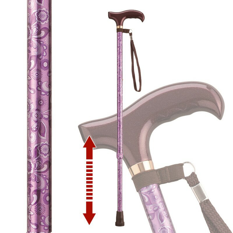杖 メンズ レディース伸縮杖 伸縮型杖 愛杖 E-73A 交換用先ゴム ストラップ付き ギ…...:r-e-zakkaya:10407615