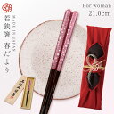 箸 食洗機対応 21.0cm 若狭塗箸 春だより 065779 ギフト プレゼント【RCP】 誕生日 還暦祝い 古希 喜寿 敬老の日 母の日 父の日