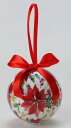 《 クリスマス ボールオーナメント 》花びし/ハナビシ 100MMLEDクリスマスボール(ポインセチア) レッドインテリア ディスプレイ デコレーション パーツ 材料 クリスマスリース イベント プレゼント
