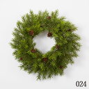《 クリスマス リース 》◆とりよせ品◆花びし パインリース グリーン造花 クリスマスリース