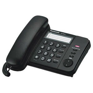 【ポイント2倍】Panasonic デザイン電話機 VE−F04−K　＜ブラック＞合計3,000円以上で日本全国送料無料！更に代引き手数料も無料。