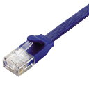 エレコム CAT6A準拠 超高性能スーパーフラットLANケーブル 「ブルーメタリック」「5m」 LD‐GFA/BM5