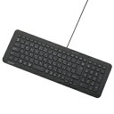 エレコム コンパクト有線パンタグラフキーボード TK‐FCP080BK (ブラック)