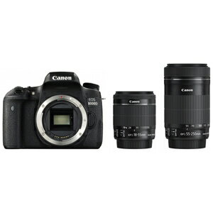 Canon EOS　8000D【ダブルズームキット】／デジタル一眼 EOS　8000D【送料無料】