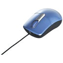 バッファロー 有線光学式マウス 静音/3ボタン/Mサイズブルー BSMOU27SMBL