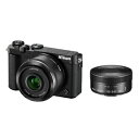ニコン ミラーレス一眼カメラ Nikon 1 J5 ダブルレンズキット J5WLKBK(ブラック)(送料無料)