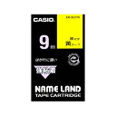CASIO ネームランド 強粘着テープ(黄テープ/黒文字/9mm幅) XR-9GYW