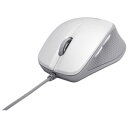 バッファロー 有線BlueLEDマウス「USB」静音モデル(5ボタン・ホワイト) BSMBU19WH