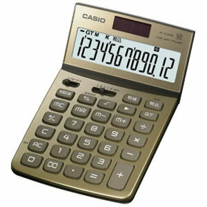 CASIO デザイン電卓（12桁） JF‐Z200GDN　（ゴールド）...:r-kojima:10305227