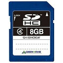 グリーンハウス 8GB・Class4対応SDHCカード GH‐SDHC8G4F