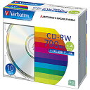 三菱ケミカルメディア データ用CD-RW(1-4倍速対応/700MB)10枚パック SW80QU10V1