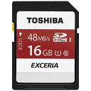 東芝 16GB・UHS Speed Class1(Class10)対応SDHCカード SD‐FU016G