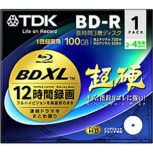 【ポイント2倍】TDK 録画用BD−R　XL（3層・100GB）1枚 BRV100HCPWB1A【送料無料】日本全国送料無料！更に代引き手数料無料！