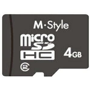 M−style microSDHCカード　4GB ESMSTMSD4G02