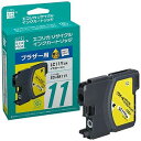 エコリカ LC11Y互換ブラザー用リサイクルインクカートリッジ ECI‐BR11Y (イエロー)