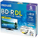 マクセル 録画用 BD−R DL 1−4倍速 50GB 5枚「インクジェットプリンタ対応」 BRV50WPE.5S