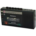 広華物産 「ワイドFM対応」ラジカセ(ラジオ+SD+USBメモリー+カセットテープ)(ブラック) SCT‐R225(K)(送料無料)