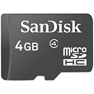 サンディスク microSDHCカード　　4GB SDSDQ−004G−J35A
