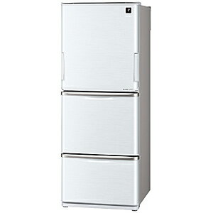 【ポイント2倍】シャープ 3ドア冷蔵庫（314L・どっちもドア） SJ−PW31W−S　＜クリアシルバー＞【標準設置無料】標準セッティング（設置作業）無料＆安心の長期保証書無料進呈！