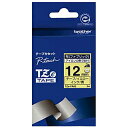 ブラザー ピータッチ用布テープ(ファブリックテープ・12mm) TZe‐FA63 (イエロー/青文字)