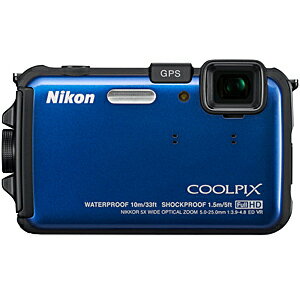 【ポイント2倍】ニコン デジタルカメラ「COOLPIX」 COOLPIX　AW100（BL）＜オーシャンブルー＞【送料無料】日本全国送料無料！更に代引き手数料無料！